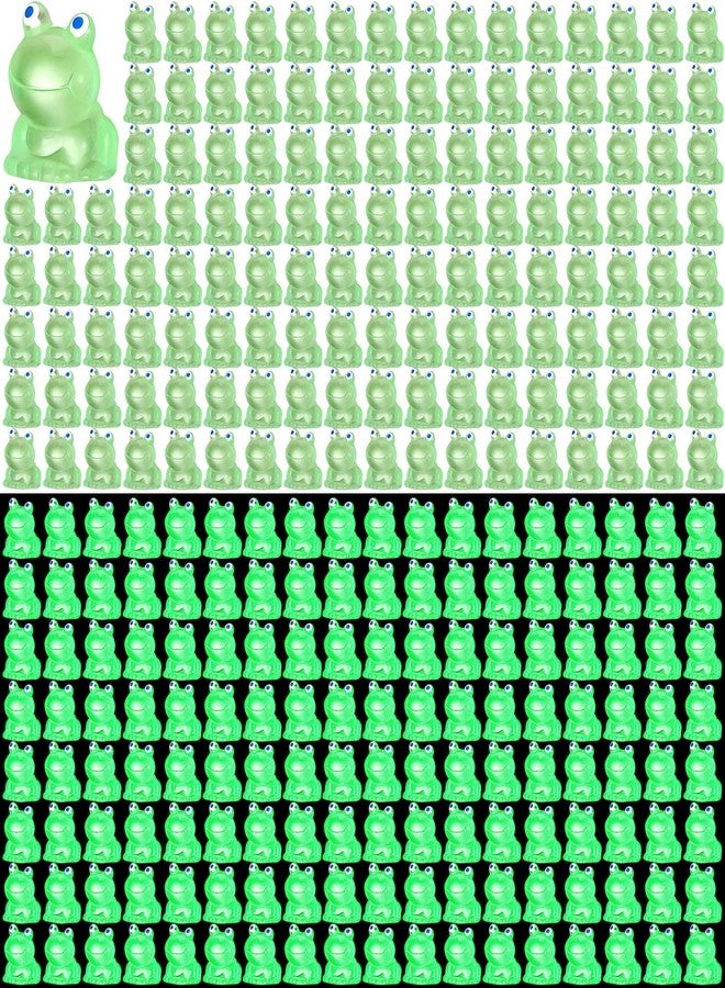 Chitidr 50 Pcs Mini Resin Frogs Miniature Figurines Animals Glow in The Dark Tiny Frogs for Garden Landscape Micro DIY Ornament Accessories Home Decor - Image 1